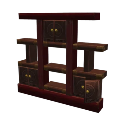 Empty Lorewalkers Bookcase