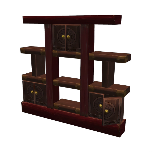 Empty Lorewalkers Bookcase