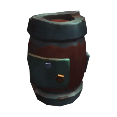 Rust Plated Storage Barrel