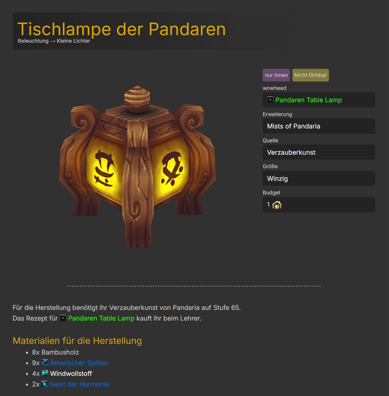 Tischlampe
