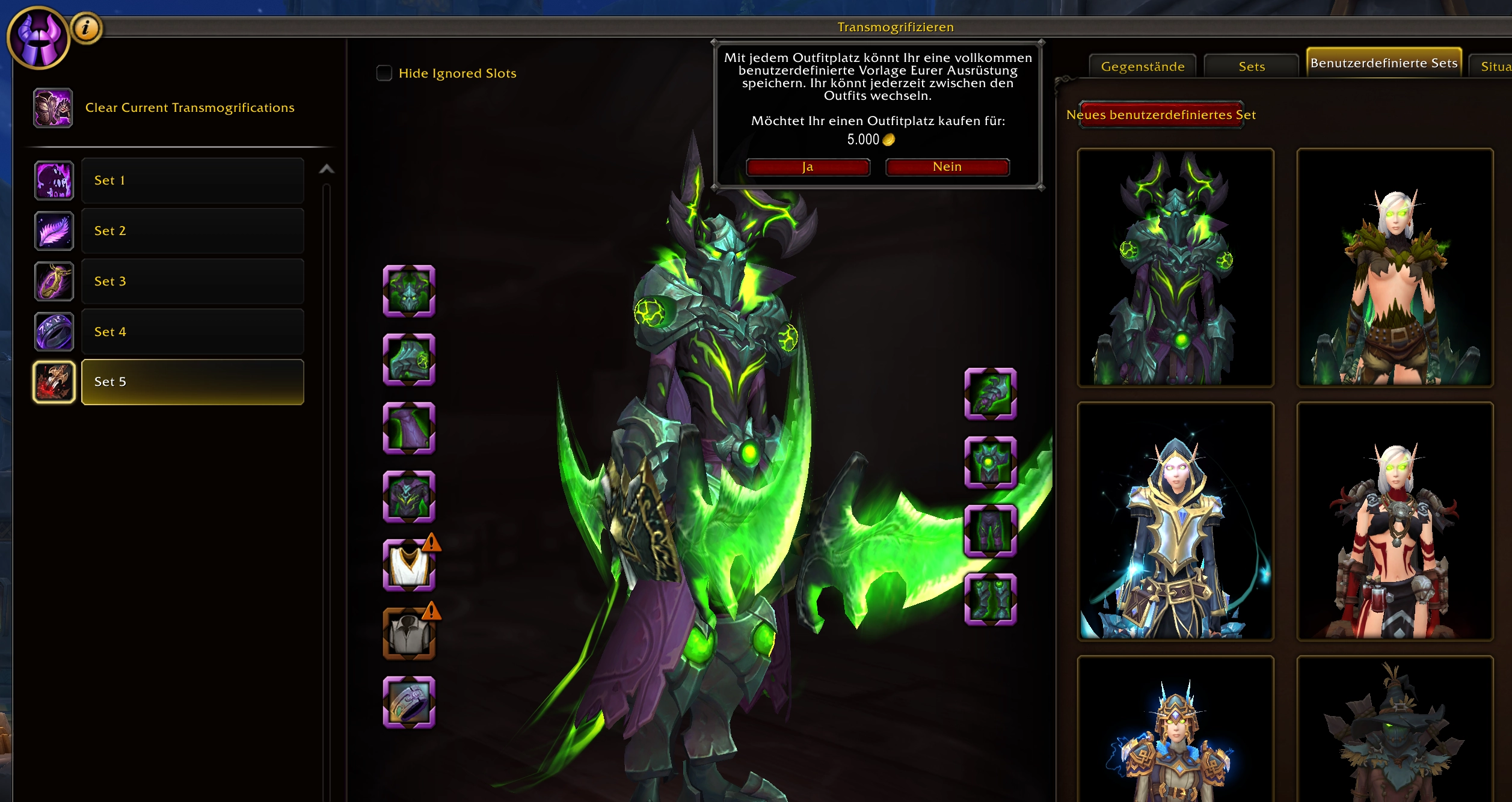 Transmog Slots kaufen 2