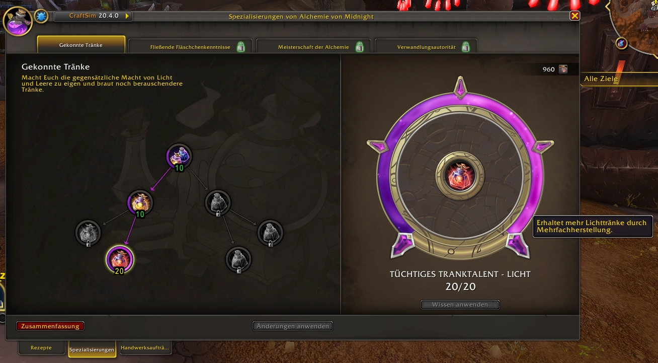 Alchemie Mehrfachherstellung