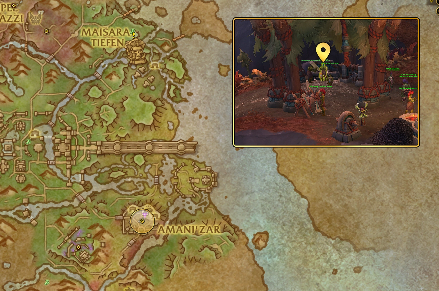 Chel die Kerbe Quest Map