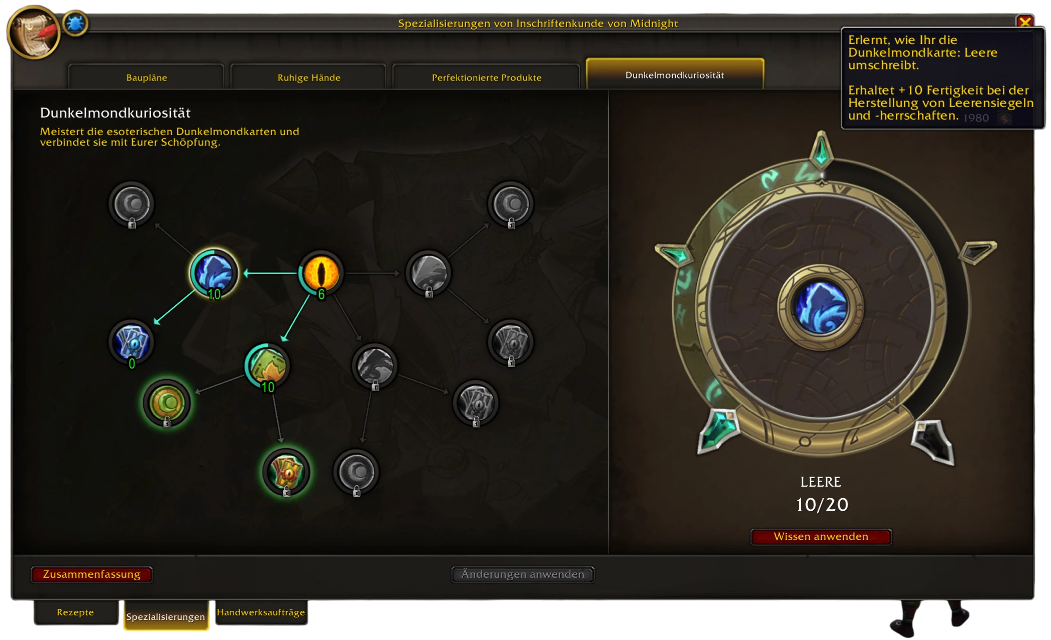 Dunkelmondkarten umschreiben