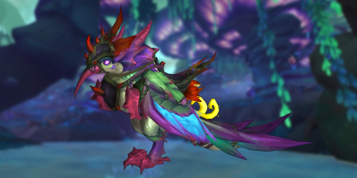 Leuchtende Bluetenblattschwinge 1