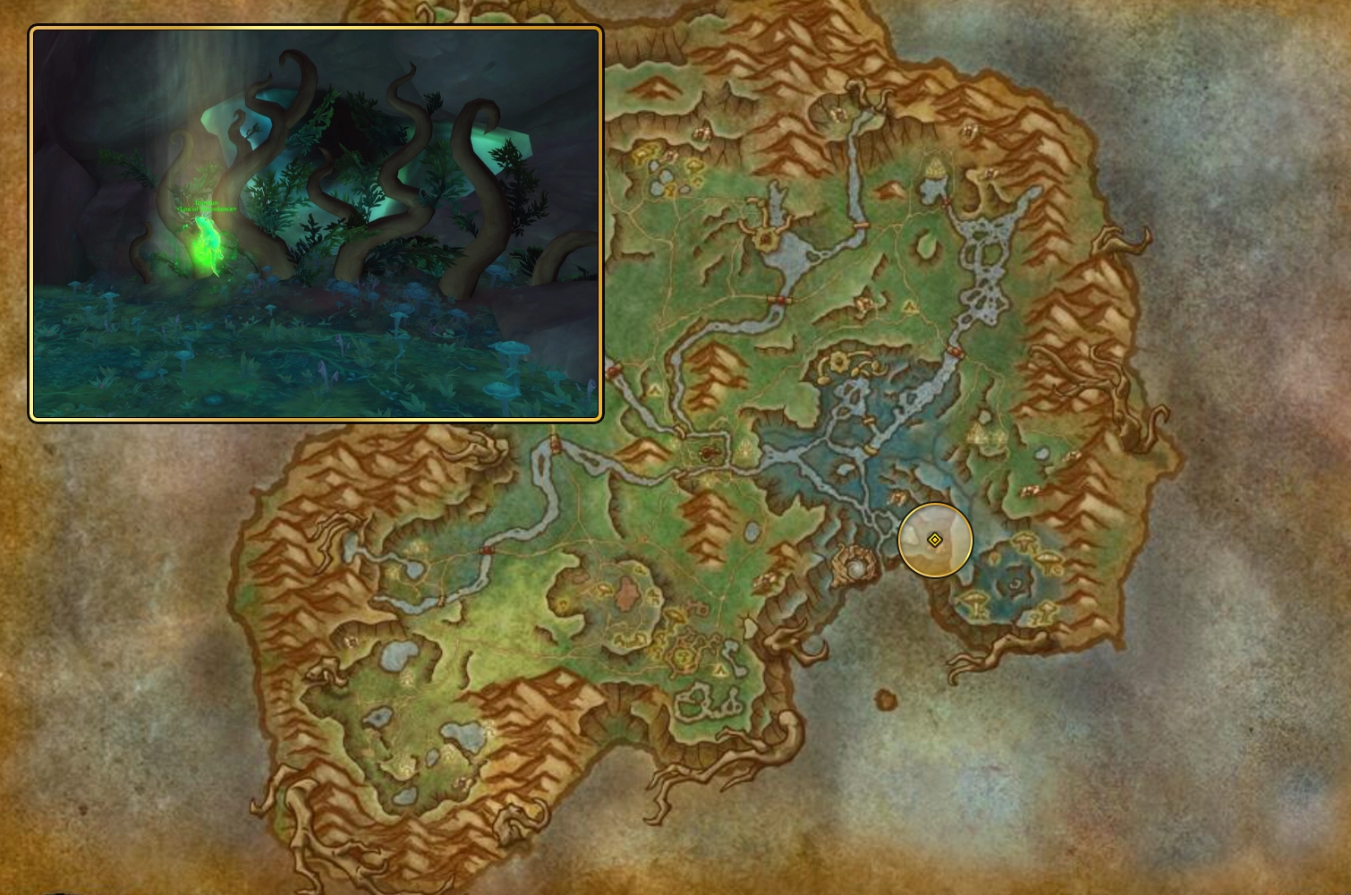 Loabluemchengrotte Map