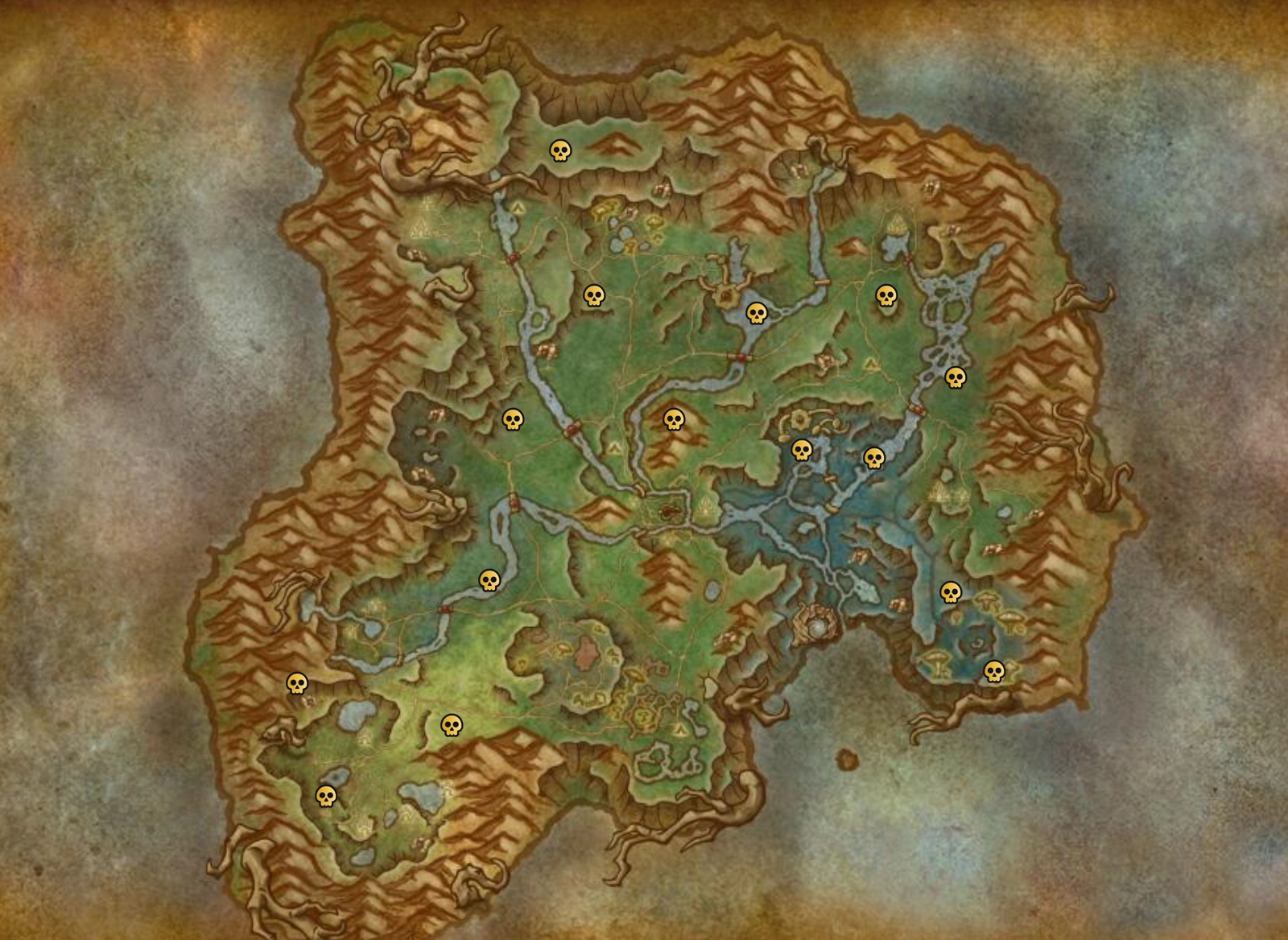 Map Leuchtende Bluetenblattschwinge