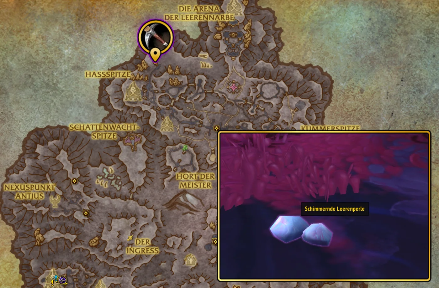 Midnight Handwerksschaetze Bergbau Schimmernde Leerenperle