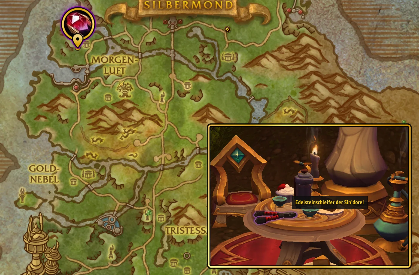 Midnight Handwerksschaetze Juwelierskunst Edelsteinschleifer der Sindorei