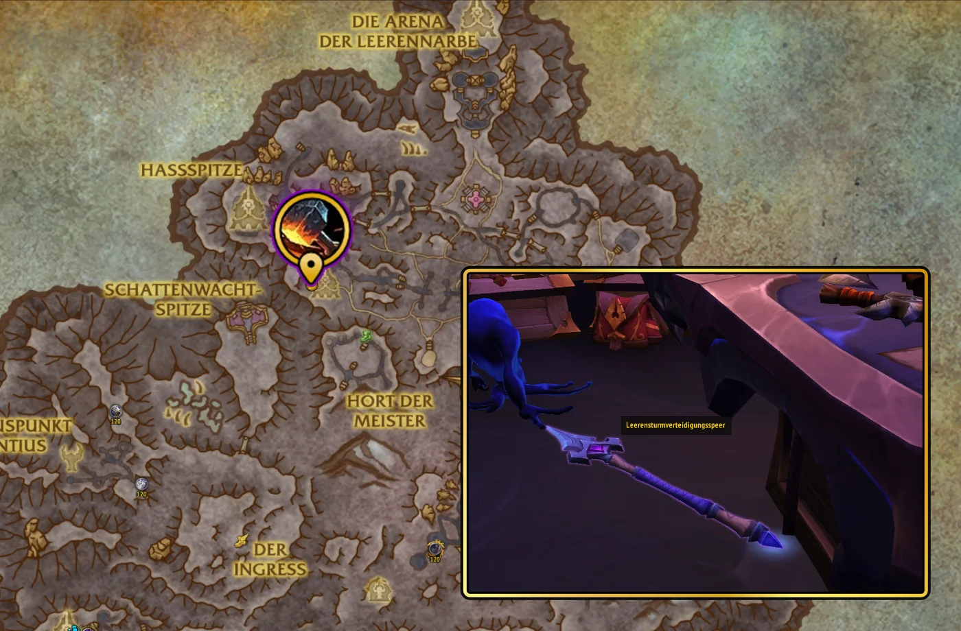 Midnight Handwerksschaetze Schmiedekunst Leerensturmverteidigungsspeer