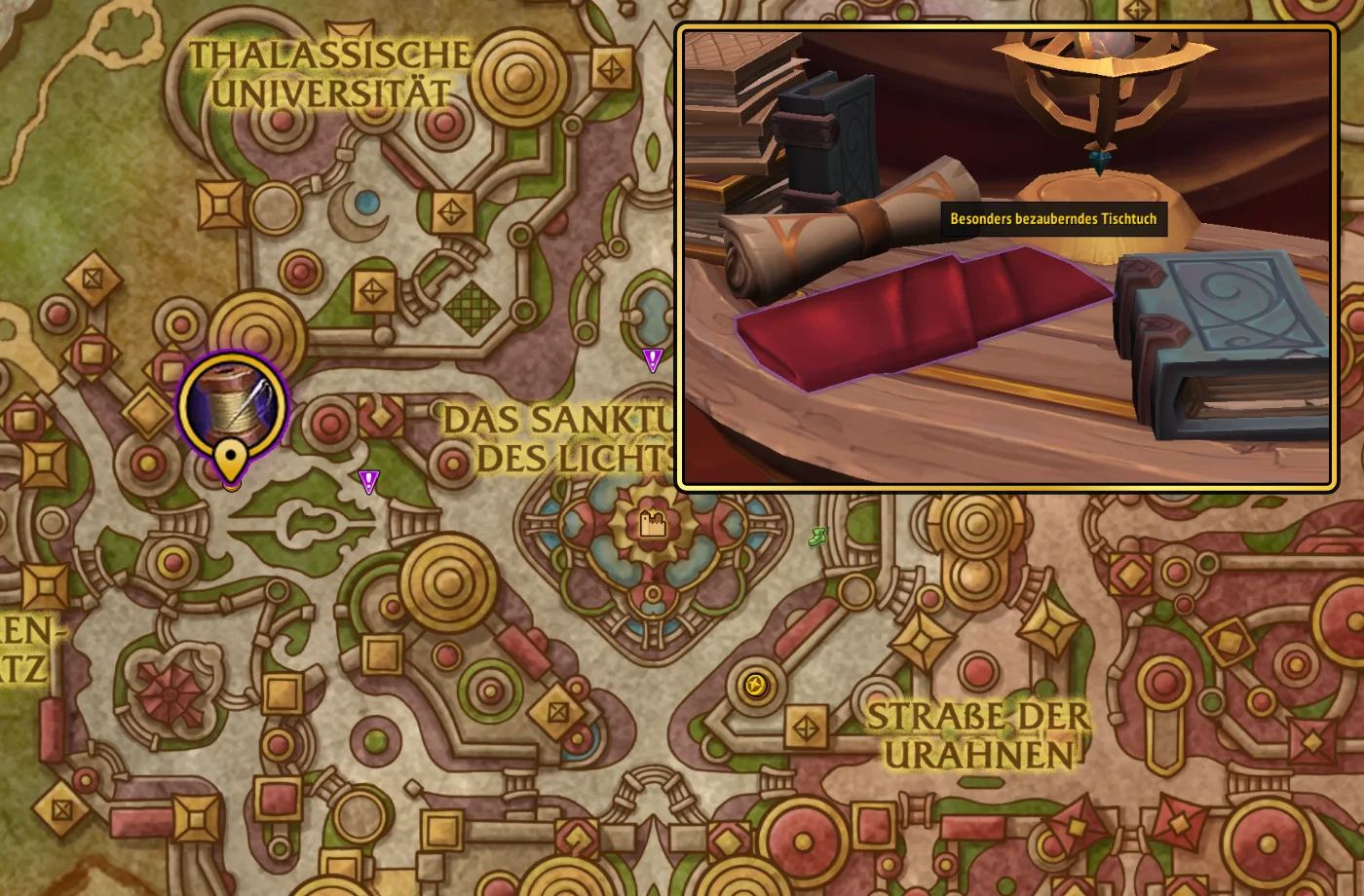 Midnight Handwerksschaetze Schneiderei Besonders bezauberndes Tischtuch