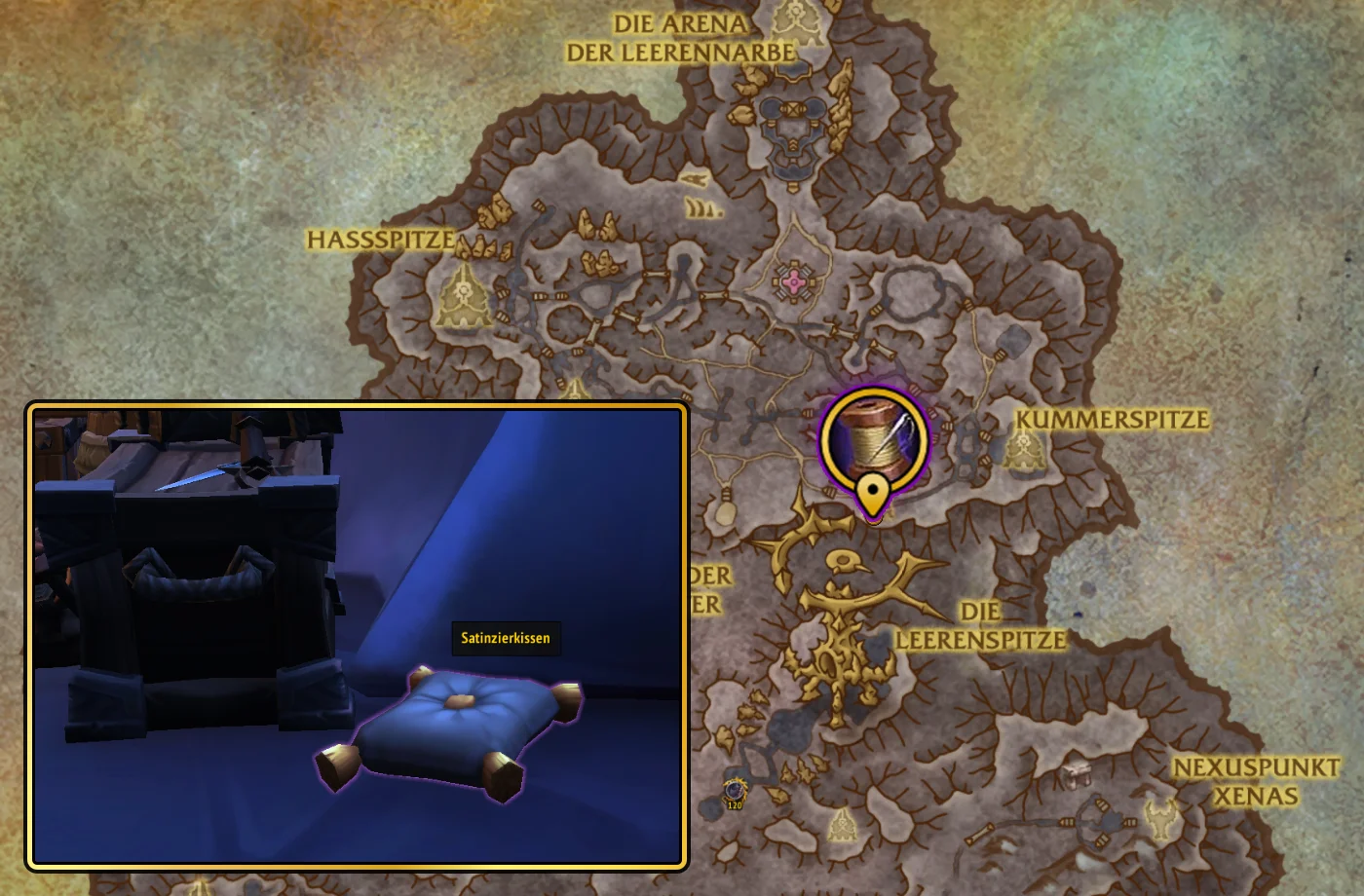 Midnight Handwerksschaetze Schneiderei Satinzierkissen