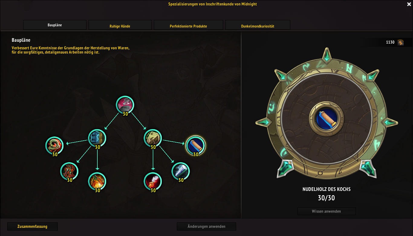 Midnight Inschriftenkunde Spezialisierung Bauplaene