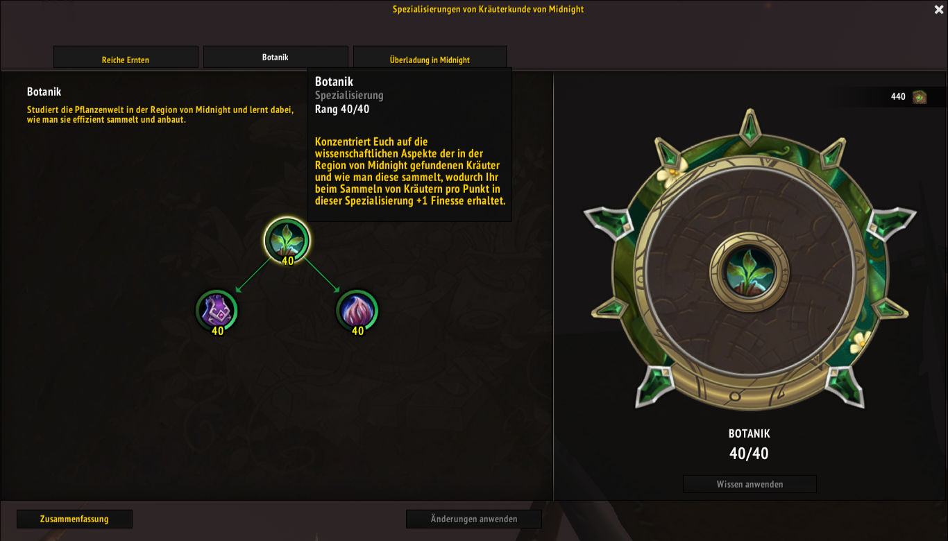 Midnight Kraeuterkunde Spezialisierung Botanik