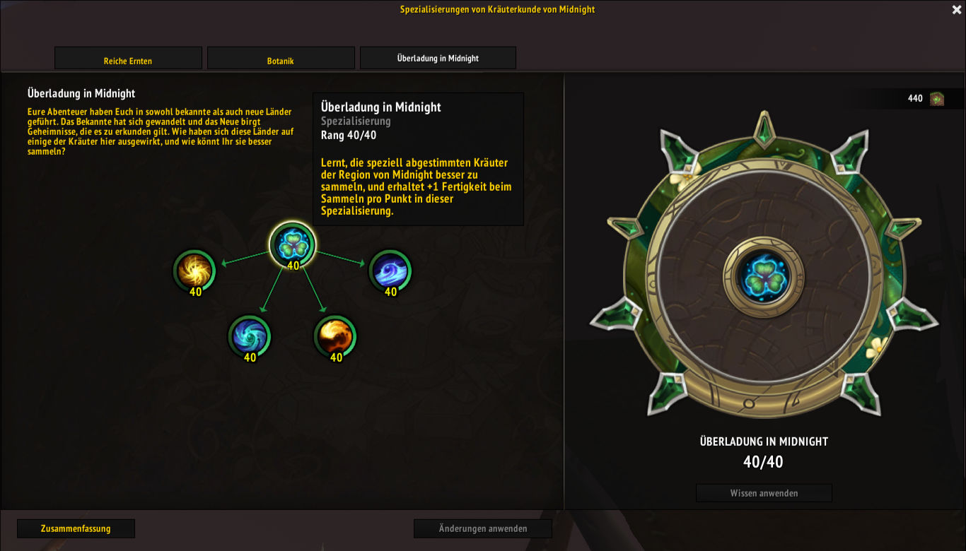 Midnight Kraeuterkunde Spezialisierung Ueberladung Midnight