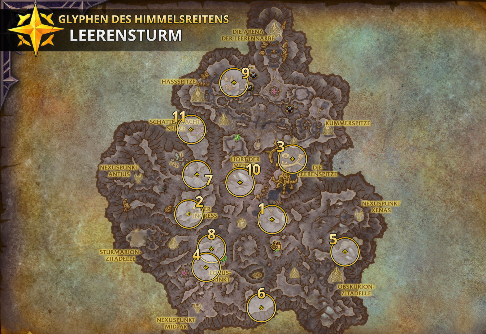 Midnight Reittier Purpurdrachenfalke Himmelsreitenglyphen Leerensturm v2