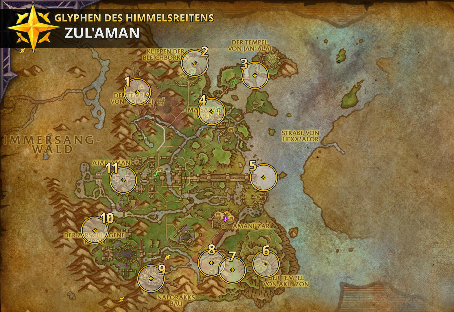 Midnight Reittier Purpurdrachenfalke Himmelsreitenglyphen ZulAman