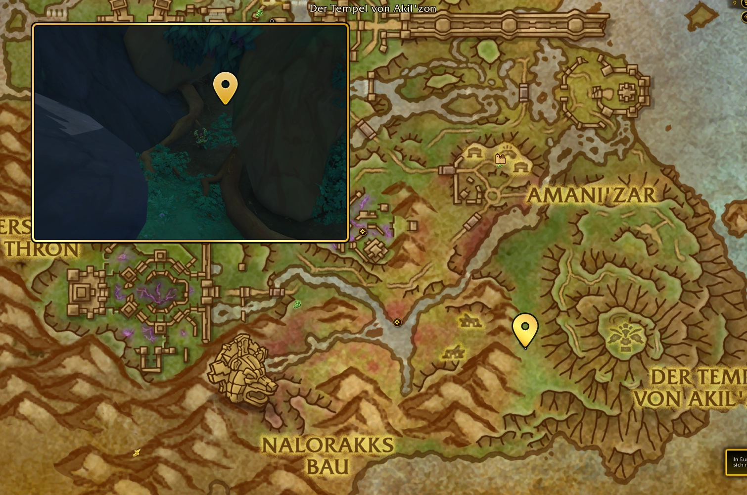 Schatz des wohlwollenden Kriegers Map