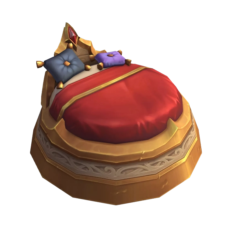 Vornehmes Bett aus Silbermond