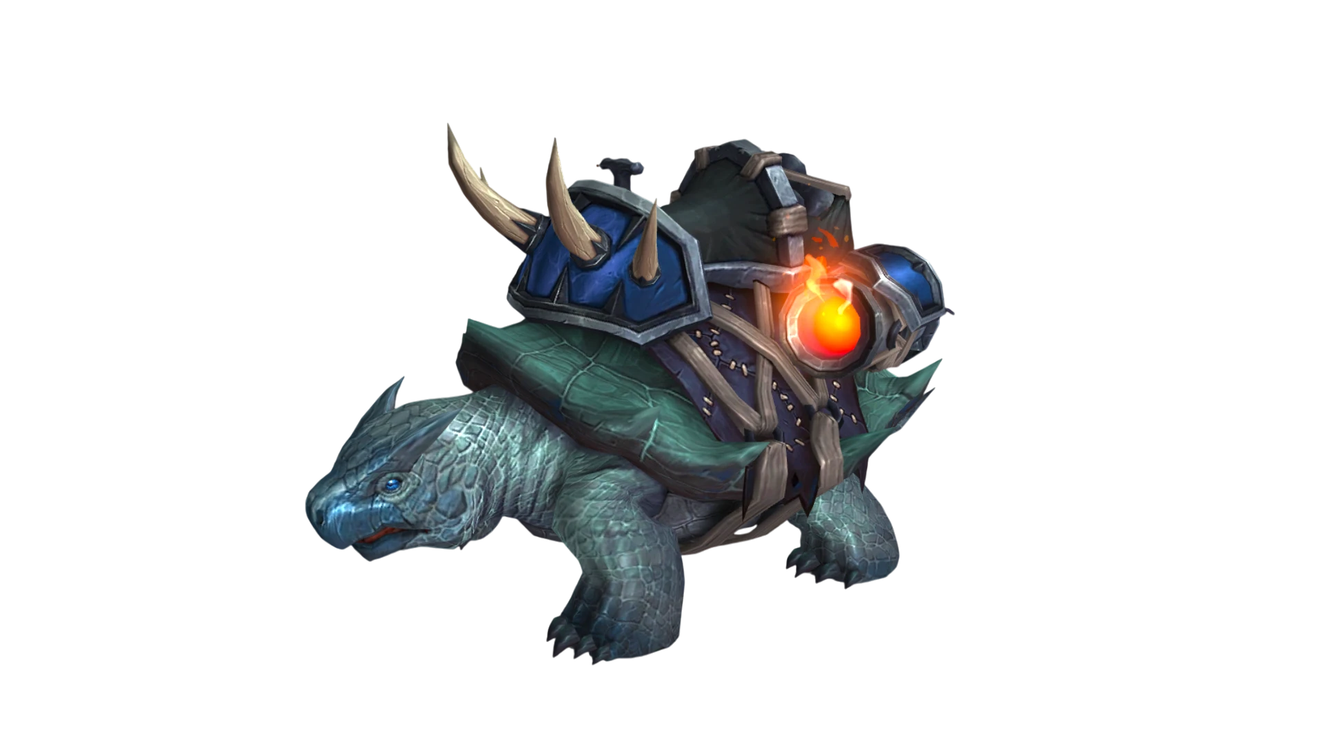 Wilde blaue Kampfschildkroete