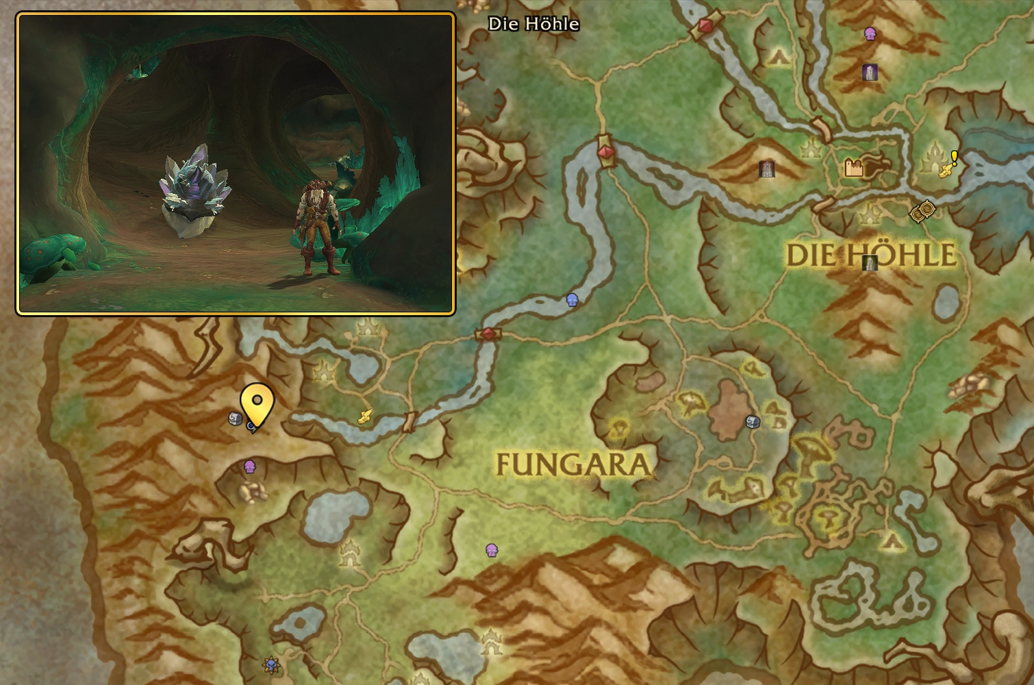 Hoehle Eingang Pet Map