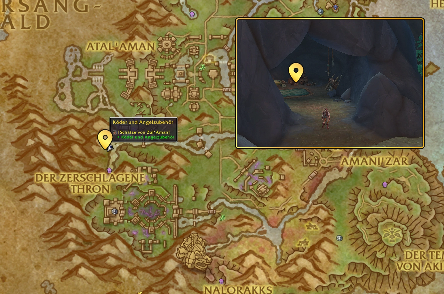 Koeder und Angelzubehoer Map