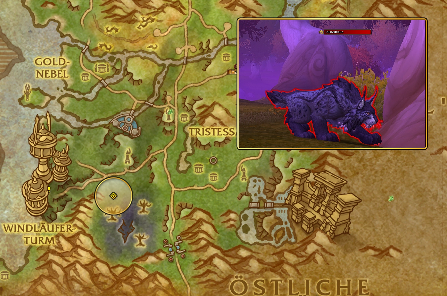 Map Immersangwald Duesterklaue