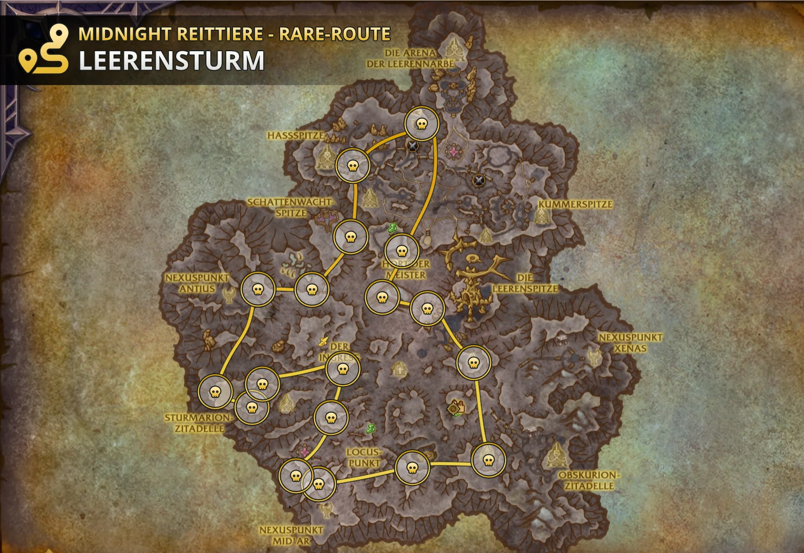 Midnight Reittiere Rare Route Leerensturm