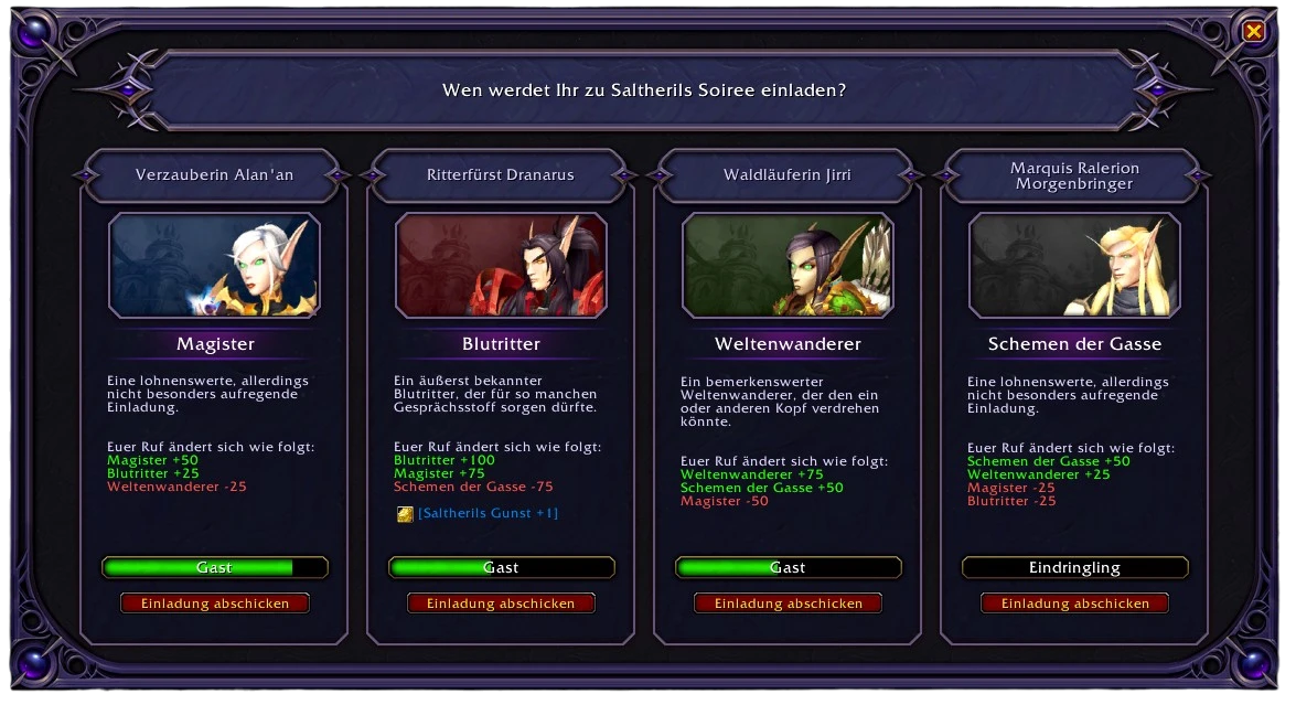 Saltherils Soiree Fraktionen