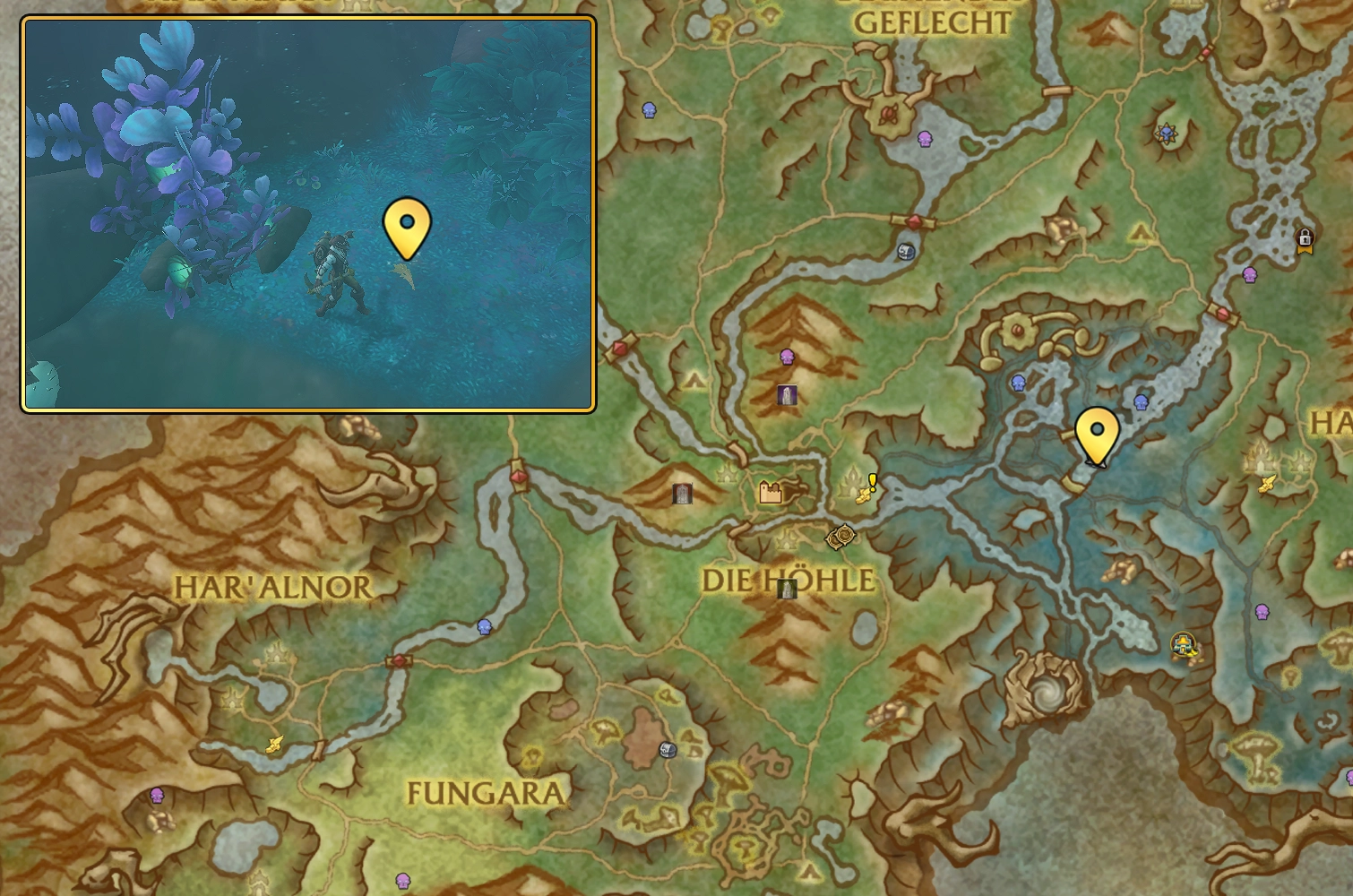 Verlorene Malutensilien der Archaeologischen Akademie Map