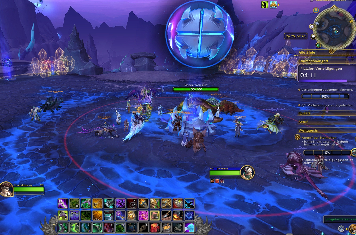 Verteidigung platzieren