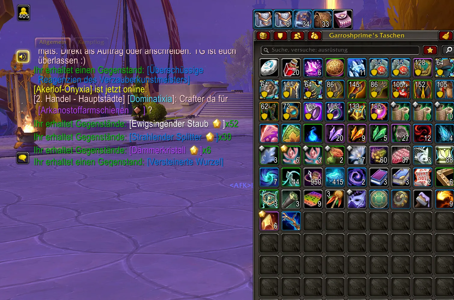 Verzauberkunstbeutel Ausbeute