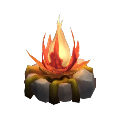 Wurzelflammenlagerfeuer