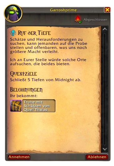 ruf der tiefe