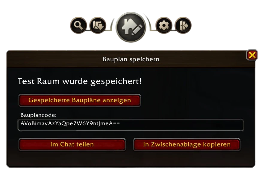 Bauplan speichern