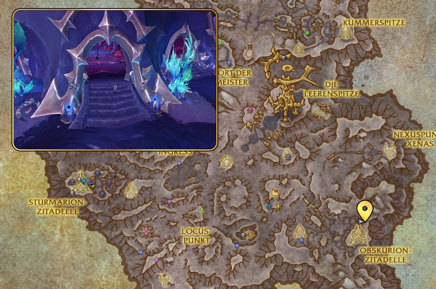 Hungriges Schwarzes Loch Map