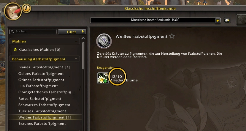 Weisser Farbstoff