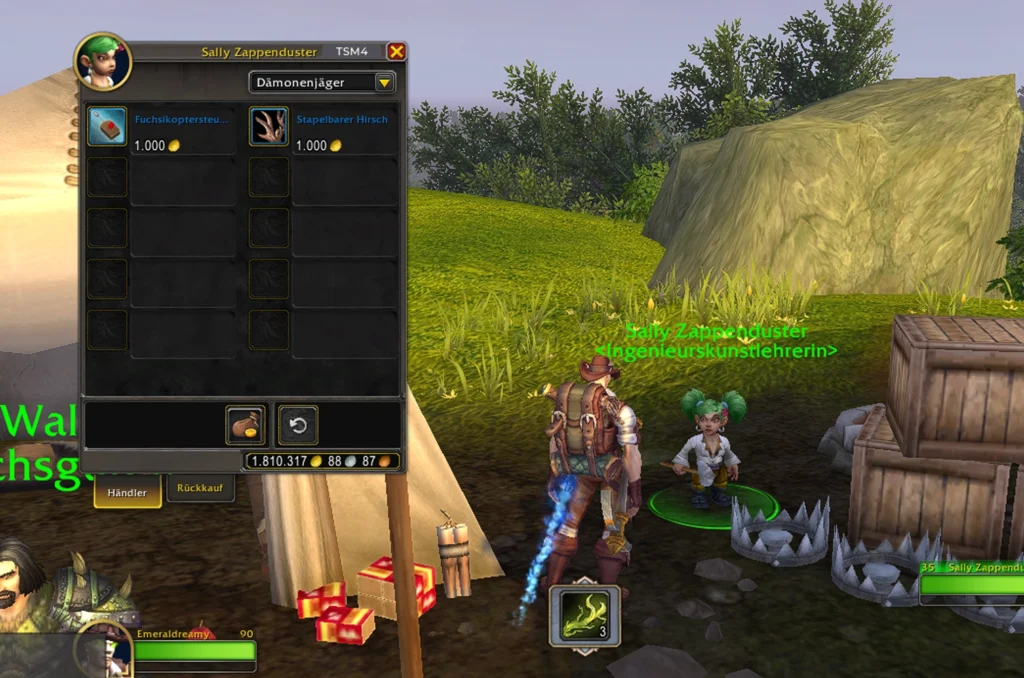 Sally Zappenduster Items