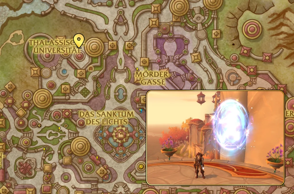 Terasse der Magister Portal Map