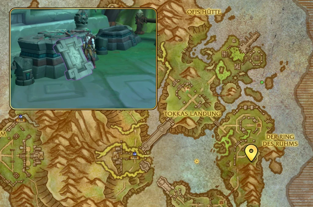Abgenutzte Tafel Map 1
