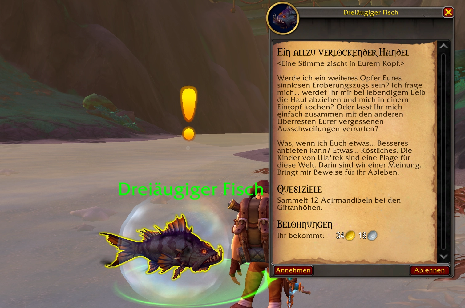 Dreiaeugiger Fisch Quest
