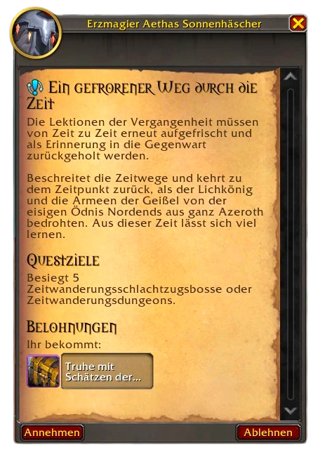 Ein gefrorener weg durch die zeit