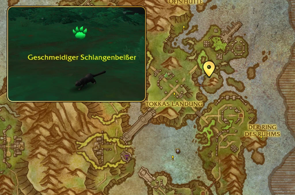 Geschmeidiger Schlangenbeisser Map