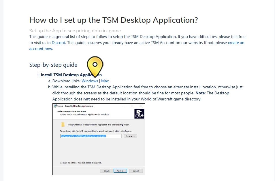 TSM Installation