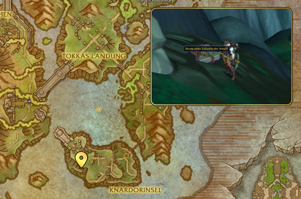 Worte einer Exil Map