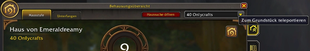 Zum Grundstueck teleportieren
