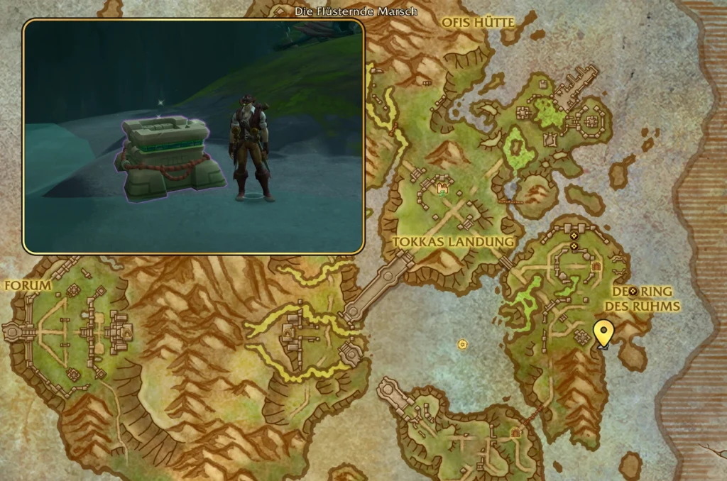 Zurueckgelassene Truhe Map