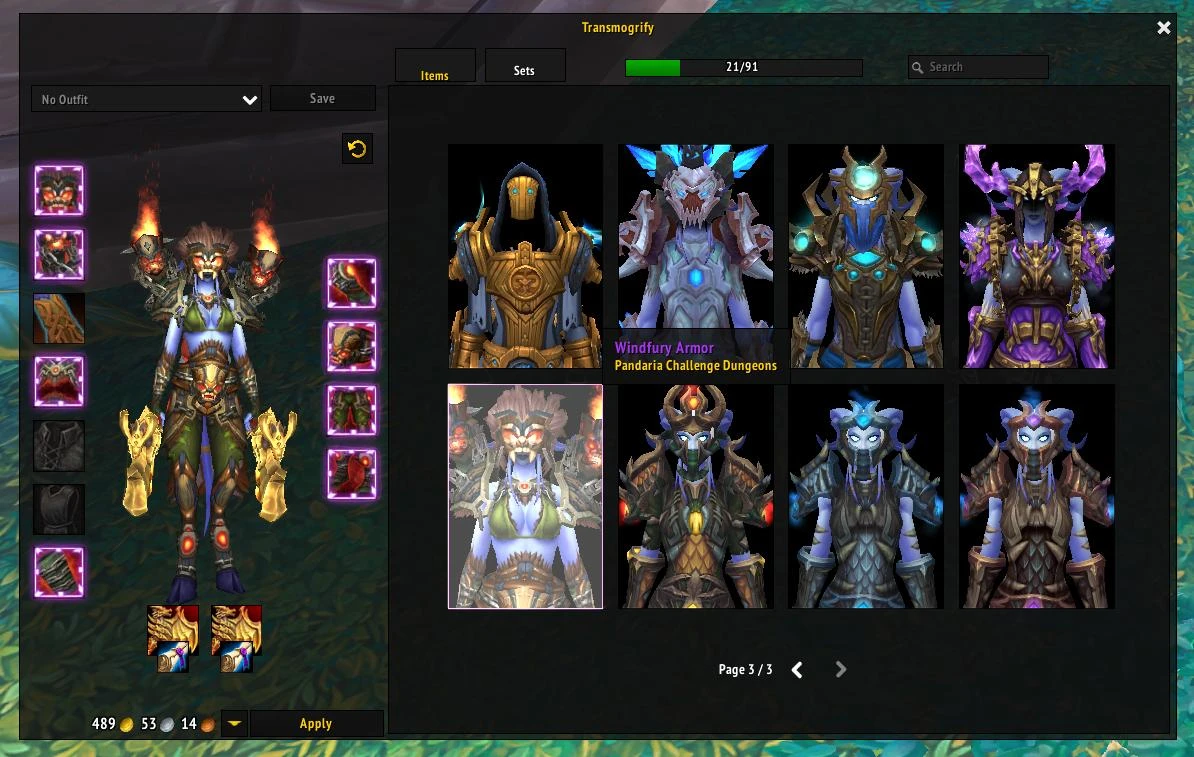transmog aenderungen