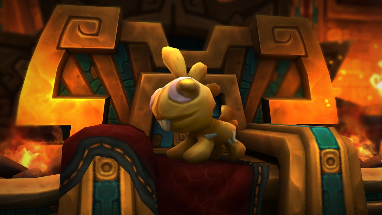 Kuscheliger goldgelber Grrgle als Behausungsdekoration in WoW