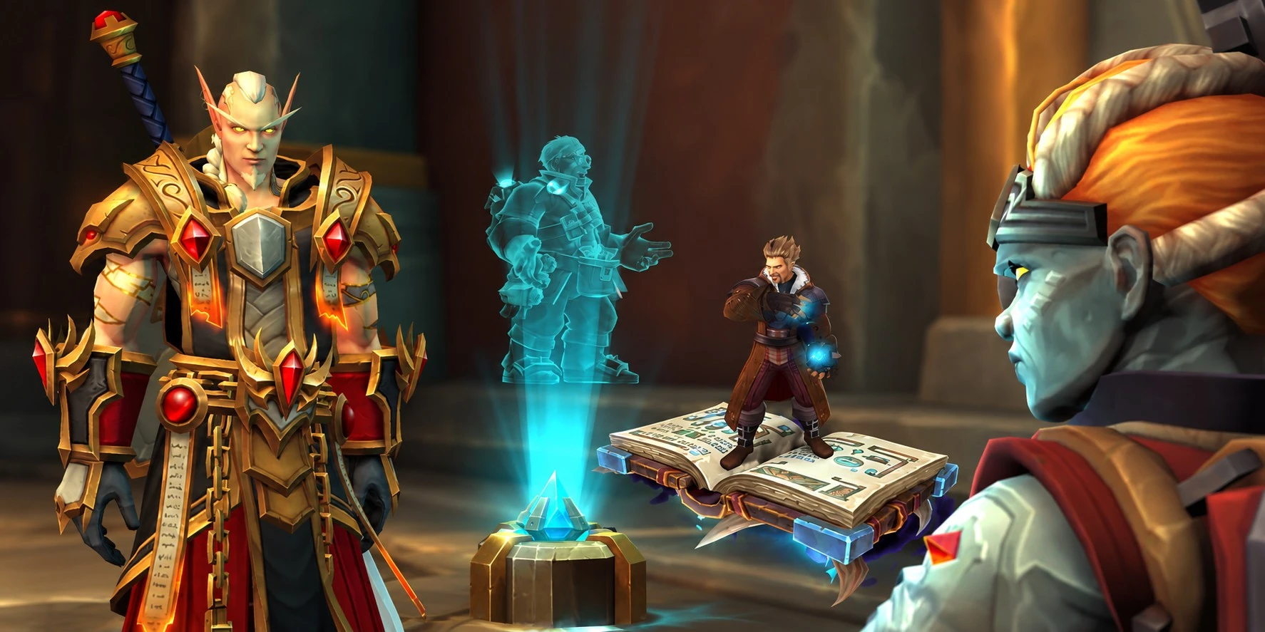 Goldener Elf und fliegendes Zauberbuch